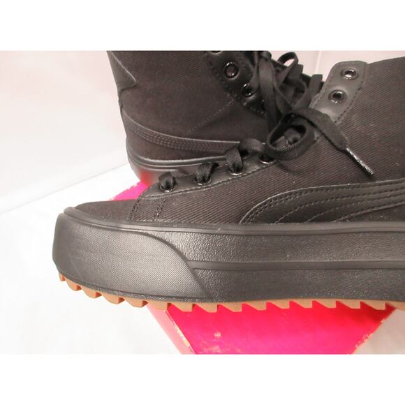 Puma Kaia Mid Womens Size 8.5 Black Platform Sneakers Shoes 384108-01 - Picture 7 of 16